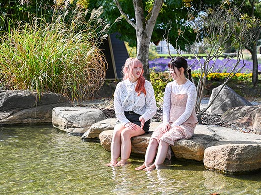 天然温泉足湯 写真3