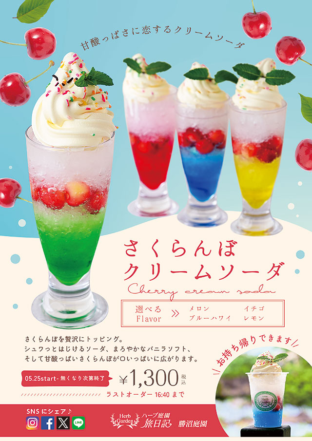 2026年さくらんぼクリームソーダ